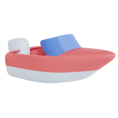 Speed Boat  3D Icon