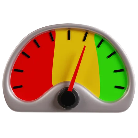 Speed Measurement Gauge  3D Icon