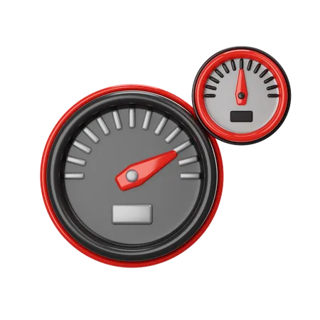 Speedometer  3D Icon