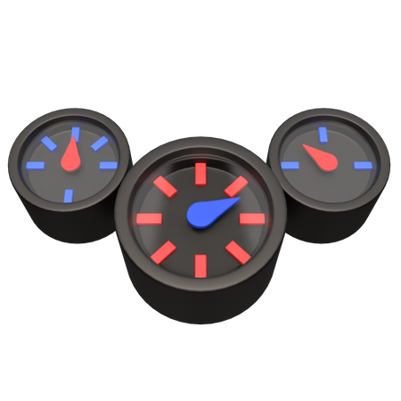 Speedometer  3D Icon