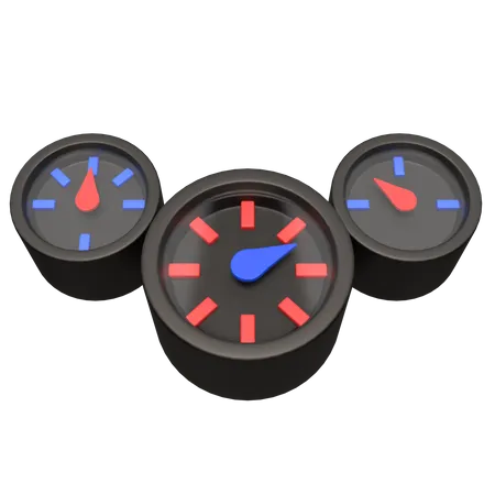 Speedometer  3D Icon