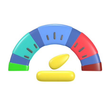 Speedometer  3D Icon