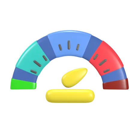 Speedometer  3D Icon