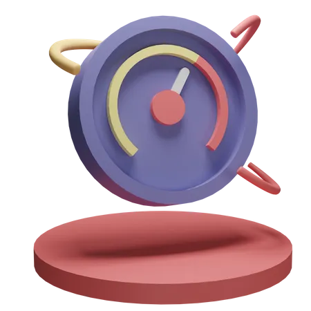 Speedometer  3D Illustration