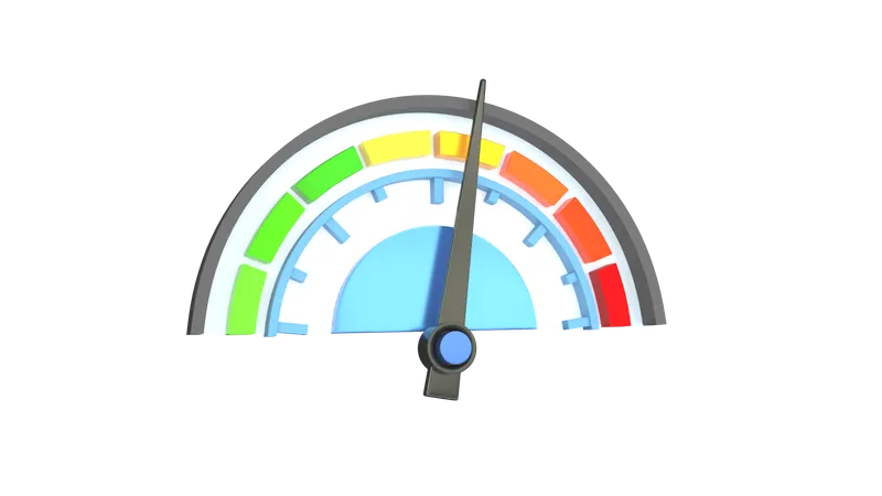 Speedometer  3D Illustration