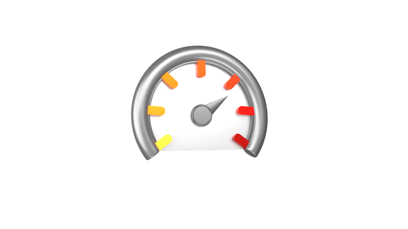 Speedometer  3D Illustration