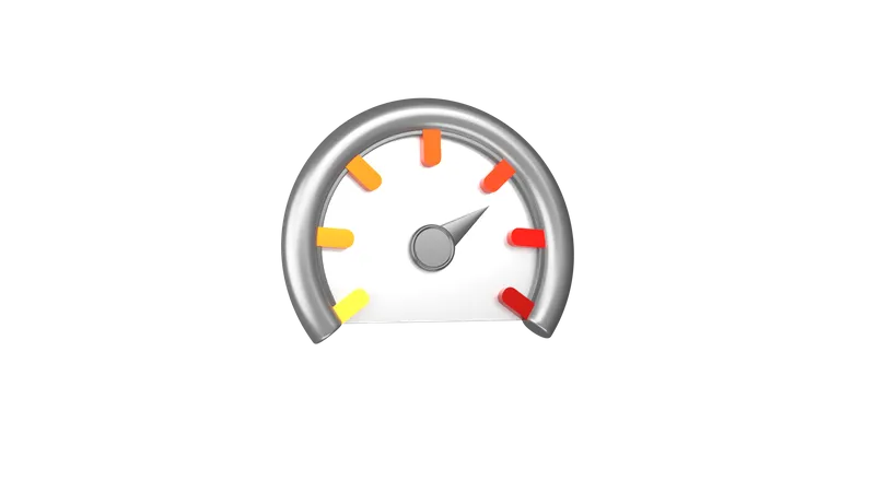 Speedometer  3D Illustration