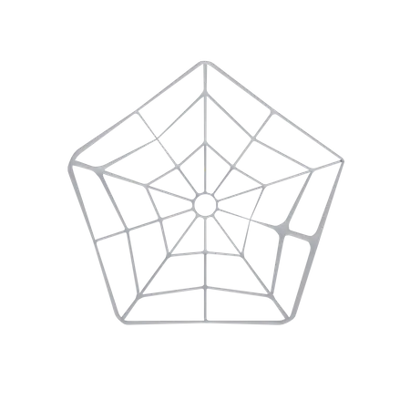 Spider Web  3D Illustration