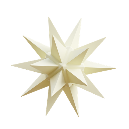 Spike Star  3D Illustration