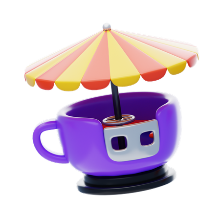 Spinning Cup Ride  3D Icon