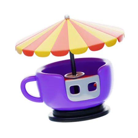 Spinning Cup Ride  3D Icon