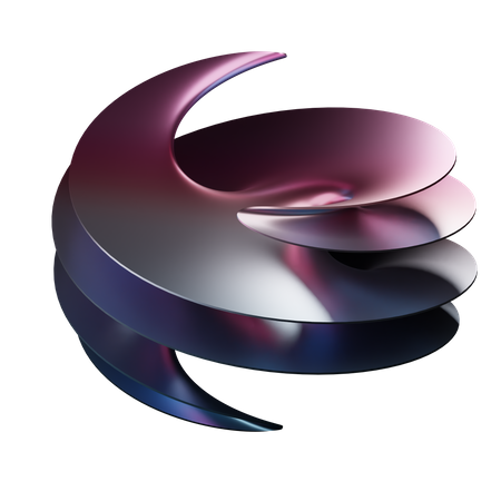 Spiral Abstract Shape  3D Icon