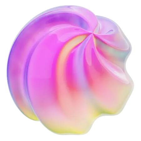 Spiral Abstract Shape  3D Icon