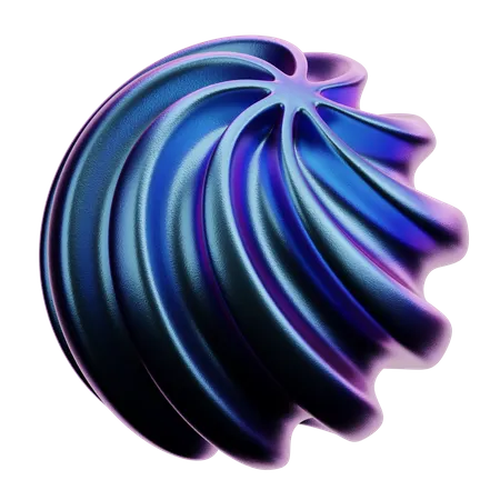 Spiral Abstract Shape  3D Icon