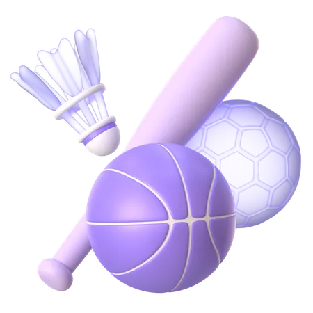 Sport Equipments  3D Icon