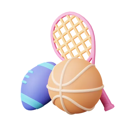 Sports equipment  3D Icon