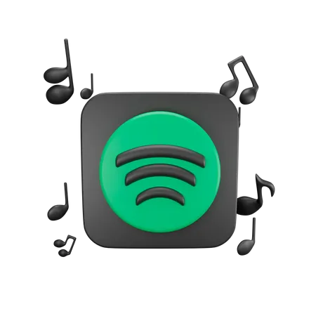 Spotify  3D Illustration