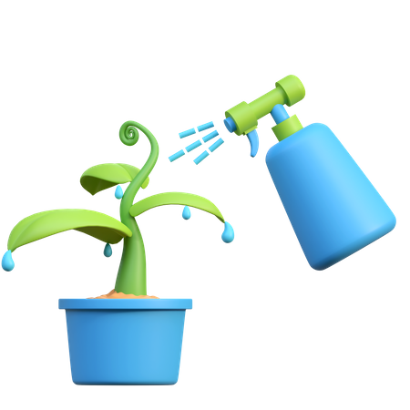 Spraying Water Plants  3D Icon