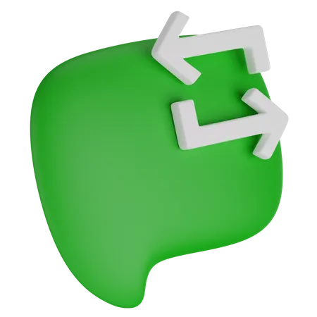 Sprechblase  3D Icon