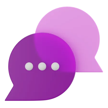 Sprechblase  3D Icon