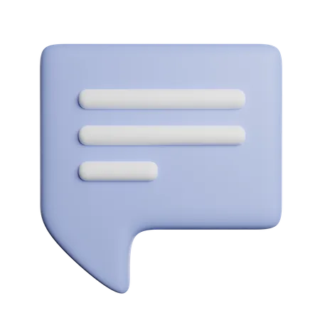 Sprechblase  3D Icon