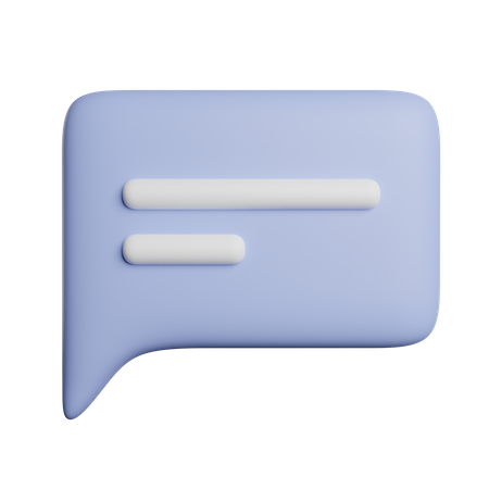 Sprechblase  3D Icon