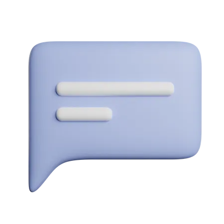 Sprechblase  3D Icon