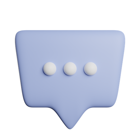 Sprechblase  3D Icon