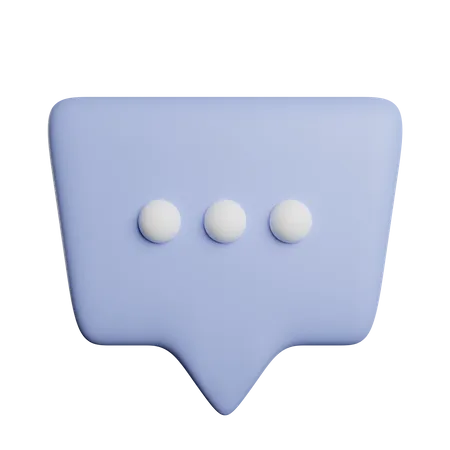 Sprechblase  3D Icon