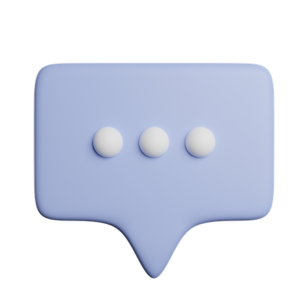 Sprechblase  3D Icon