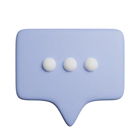 Sprechblase  3D Icon