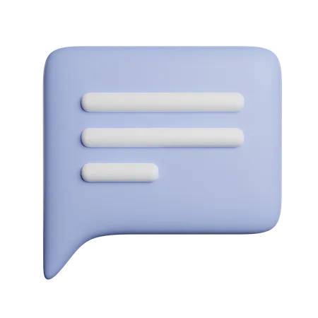 Sprechblase  3D Icon