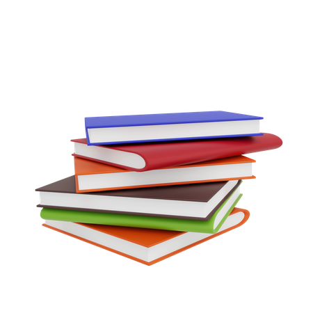 Stack Of Books  3D Icon