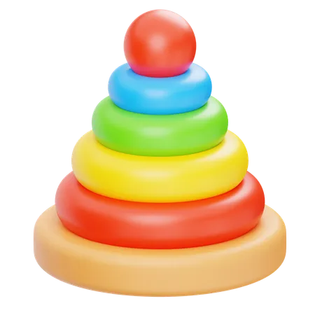 Stacking Ring Toy  3D Icon