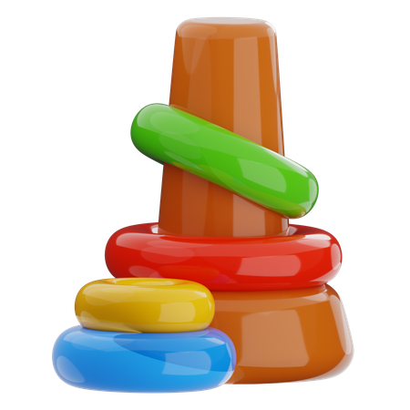 Stacking Rings  3D Icon