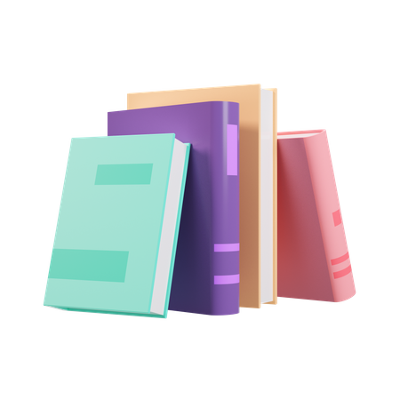 Stacks of books  3D Illustration