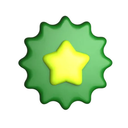 Star Badge  3D Icon