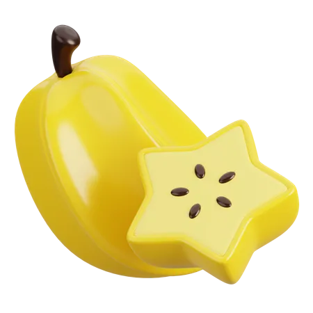 Star Fruit  3D Icon