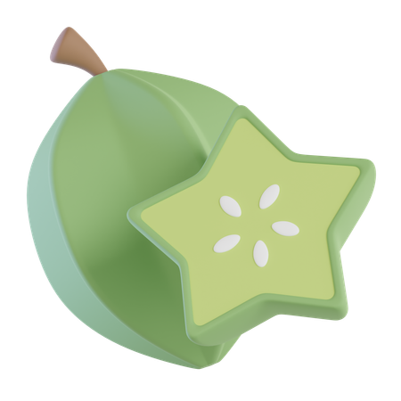 Star Fruit  3D Icon