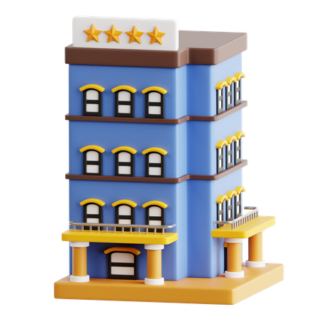 Star Hotel  3D Icon