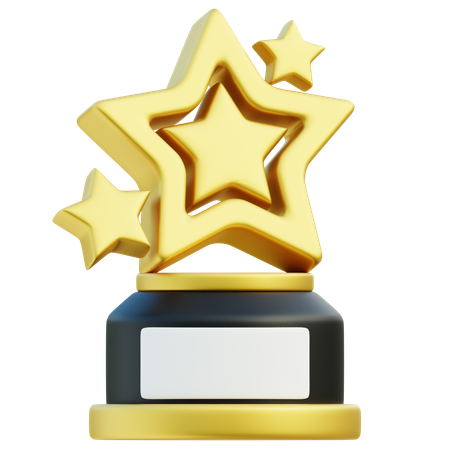 Star Trophy  3D Icon