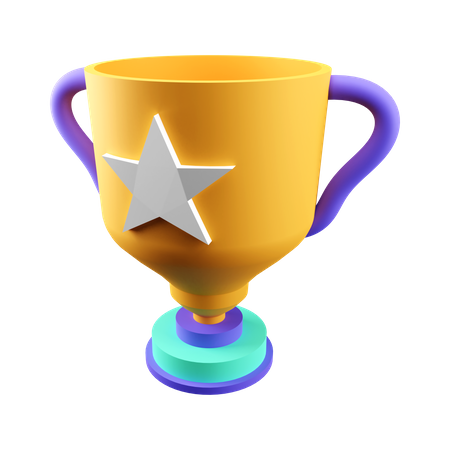 Star Trophy  3D Illustration