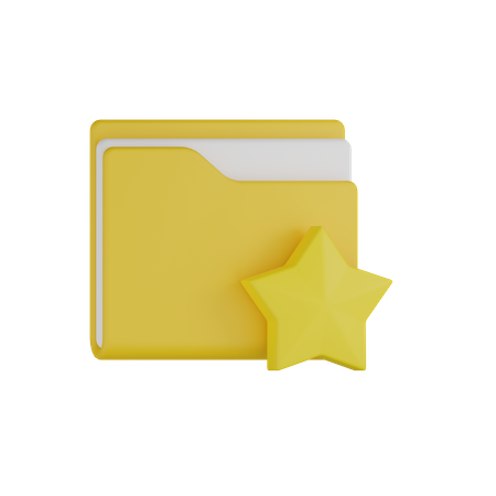 Starred Folder  3D Icon