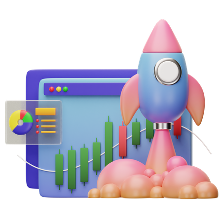 Startup Investment  3D Icon