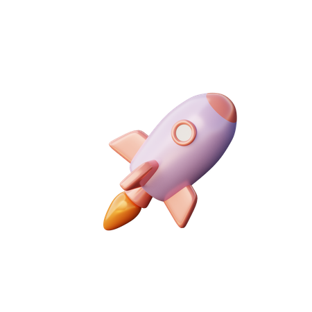 Startup Launch  3D Illustration