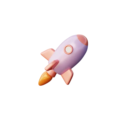 Startup Launch  3D Illustration