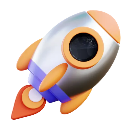 StartUp Rocket  3D Icon