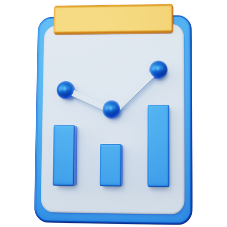 Statistical Report  3D Icon