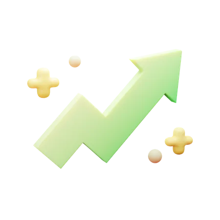 Stats up  3D Illustration