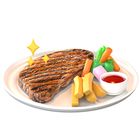 Steak  3D Icon